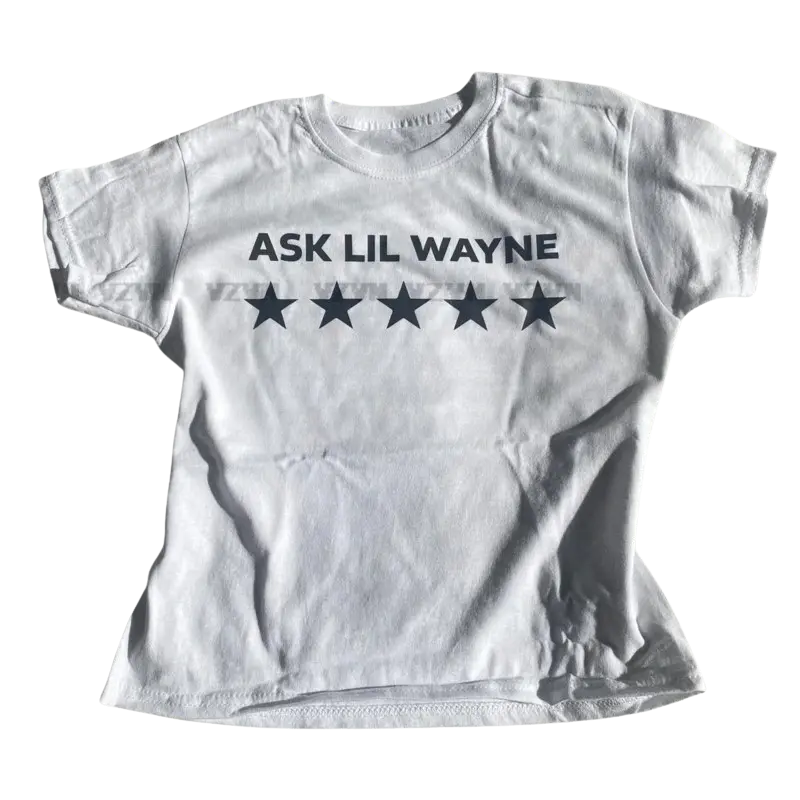 McBling 'Ask Lil Wayne' Five Stars Crop Top Tee