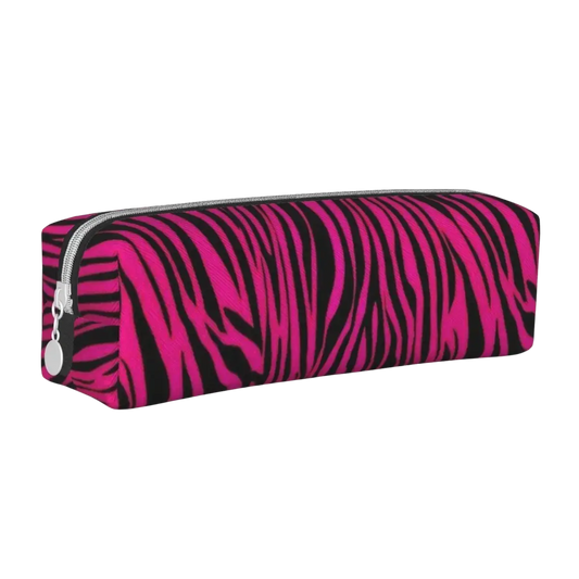 McBling Pink Zebra Pencil Case